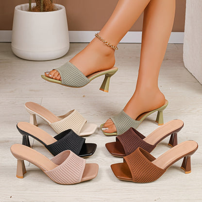 Damen High Heel Mules mit Absatz und modernem Design – Elegante Slip-Ons für Alltag & Anlass