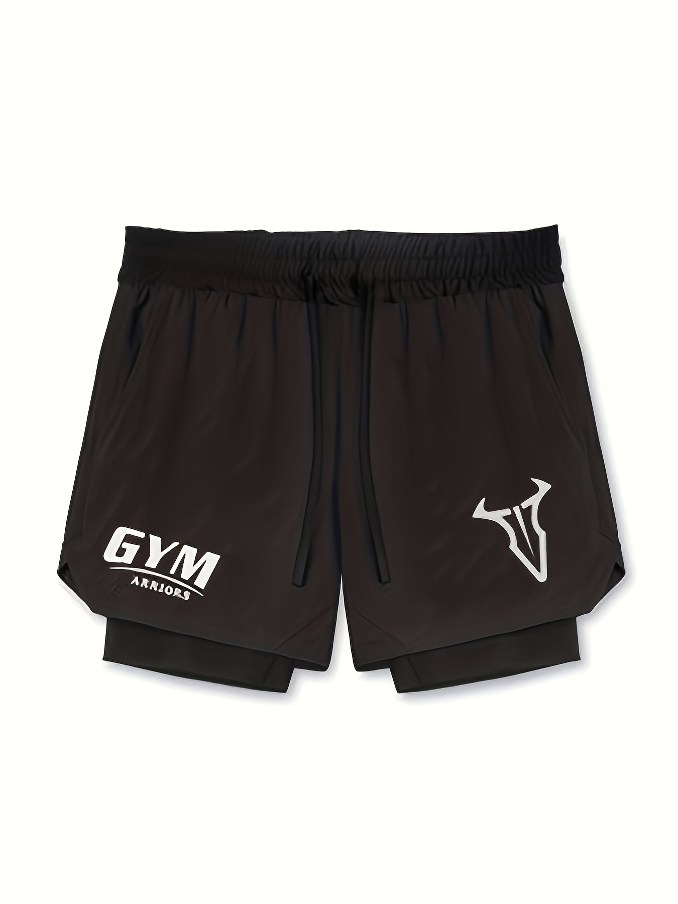 Herren Trainingsshorts 2-in-1 Performance Fitness Laufshorts