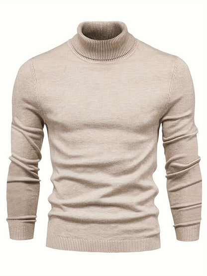 Herren Rollkragenpullover Slim Fit Modern Stil – Perfekt für Business und Freizeit
