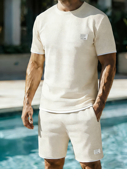 Herren Freizeit Set – Modernes T-Shirt und Shorts für Alltag & Sport