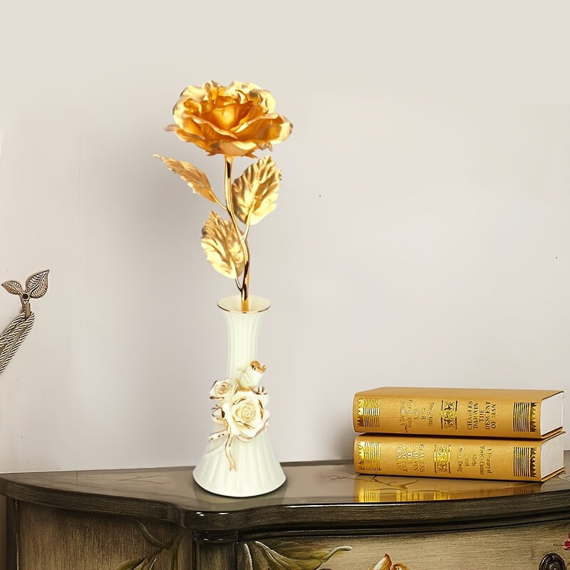 Muttertag Geschenk Deko-Rose im Luxus-Geschenkset für Damen – Ewige Kunstrose als stilvolles Präsent