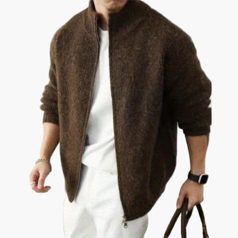 Herren Strickjacke mit Reißverschluss – Lässiger Pullover im modernen Design für Alltag und Freizeit