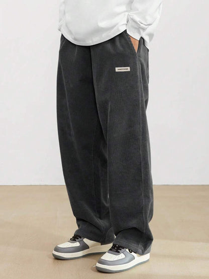 Weit geschnittene Herrenhose mit lockerer Passform – Lässiger Stil für Herbst & Winter