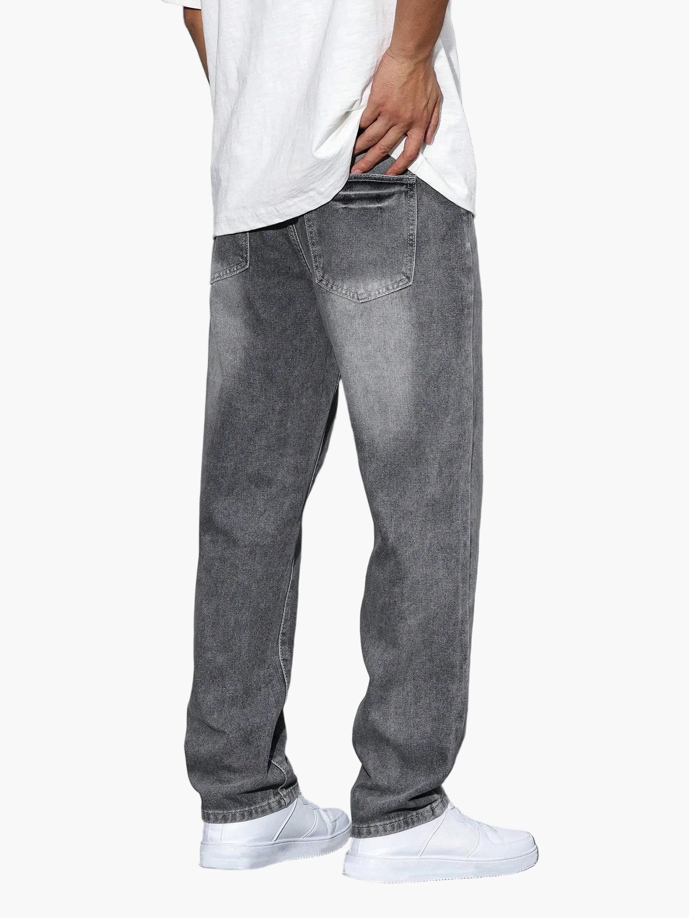 Herren Relaxed Fit Straight Leg Jeans – Lässige Streetwear Style Hose