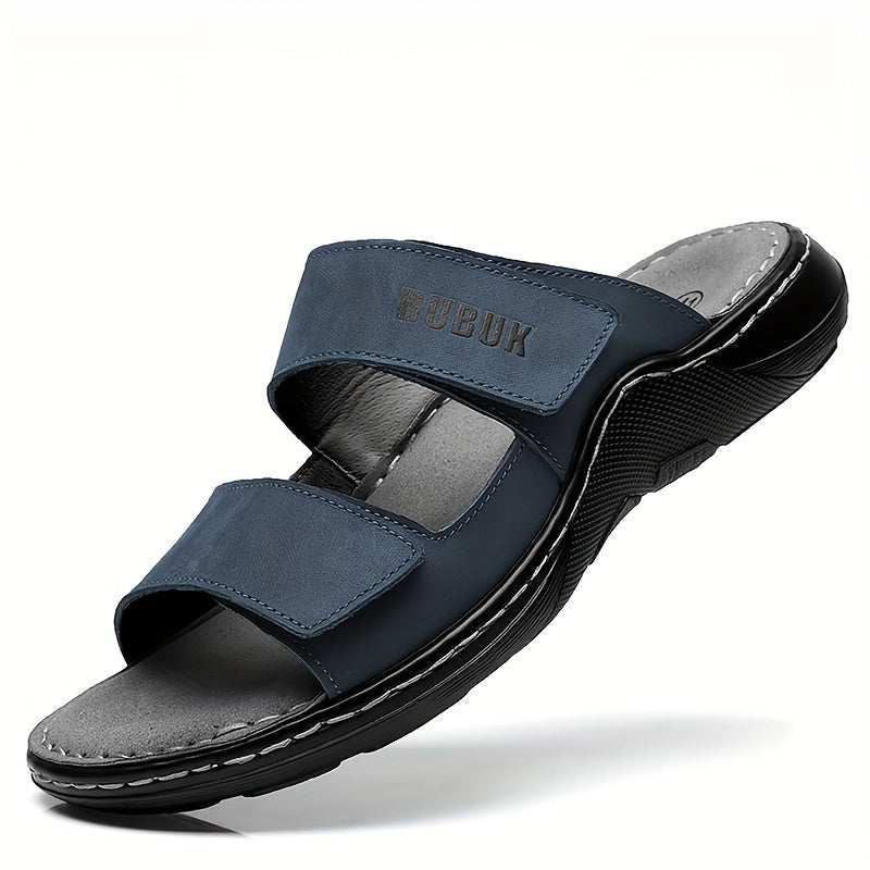 Herren Komfort-Sandalen mit Doppelriemen – Bequeme Hausschuhe für Freizeit und Alltag