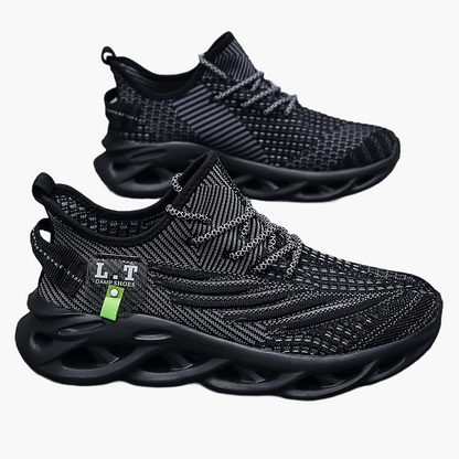 Herren Sneaker Sportliche Laufschuhe mit Atmungsaktivem Design und Modischer Sohle