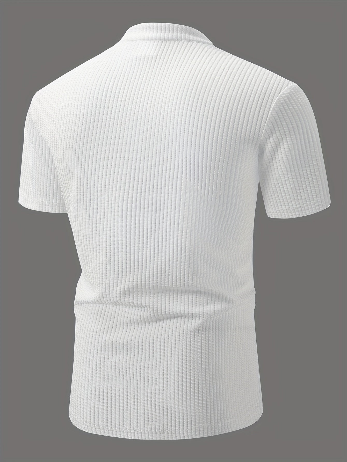Herren Poloshirt mit Stehkragen und Knopfleiste – Modernes Freizeit- und Business-Oberteil