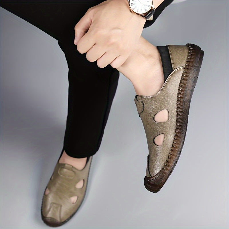 Herren Bequeme Sommer-Slipper mit Cut-Outs für Alltag & Freizeit