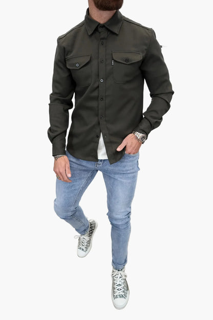 Herren Freizeit Hemd mit Brusttaschen