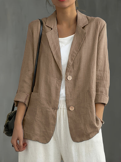 Damen Blazer im lässigen Business-Stil – Eleganter Freizeit-Jacke für Büro und Alltag