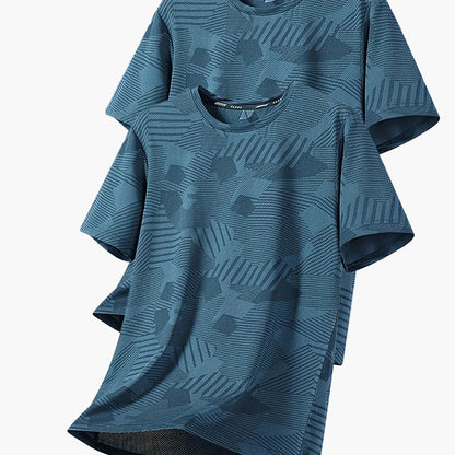 Herren Freizeit T-Shirt Set – Atmungsaktive Kurzarmshirts für Alltag und Sport
