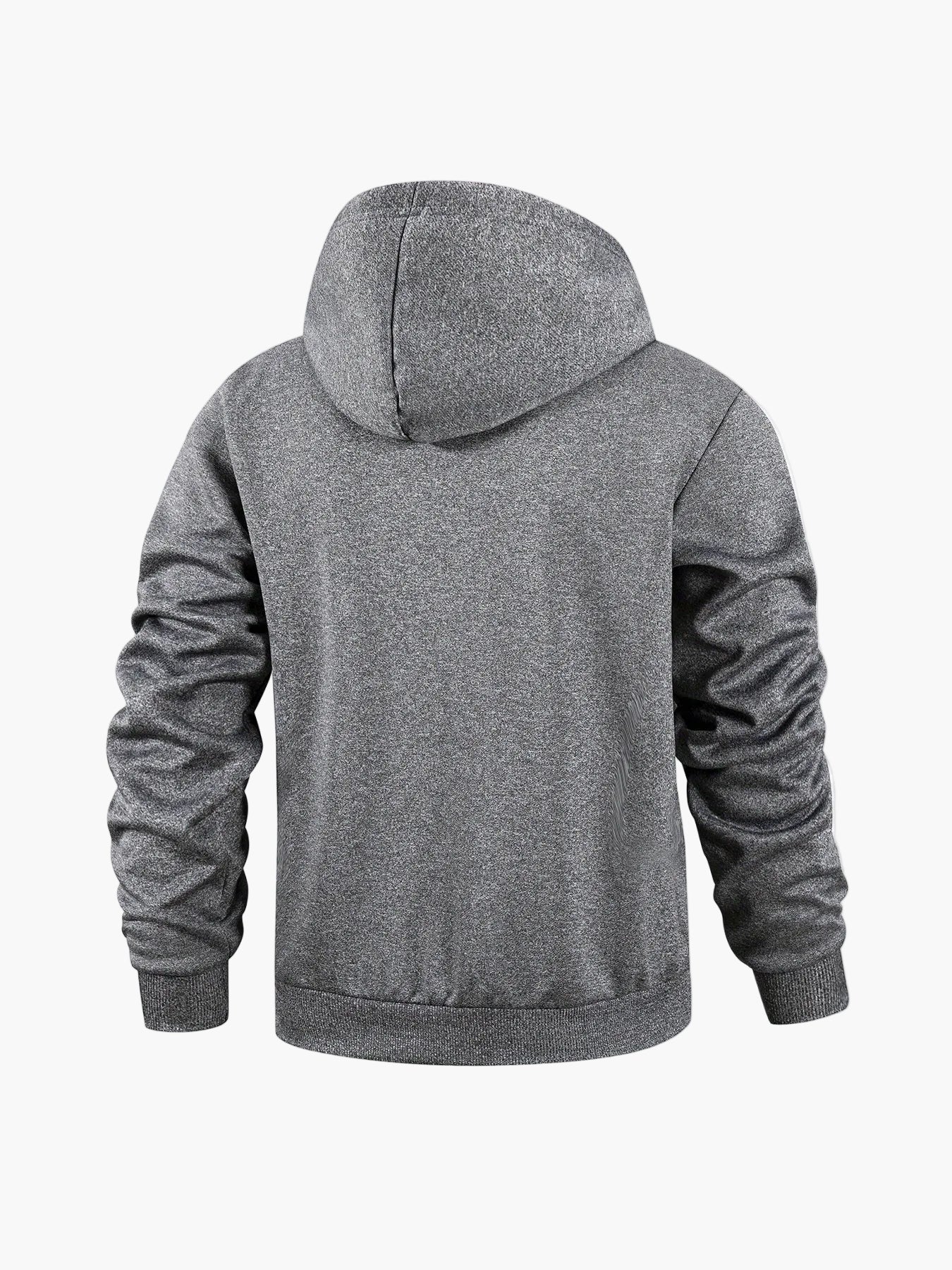 Herren Fleece Gefüttertes Hoodie Jogginganzug Set – Lässiger Style für Herbst & Winter