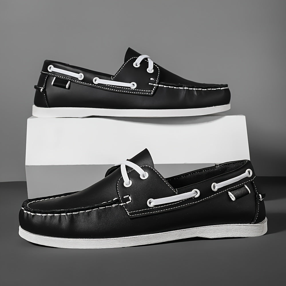 Herren Bootsschuhe im klassischen Freizeit-Look – Elegante Slipper für Alltag und Freizeit