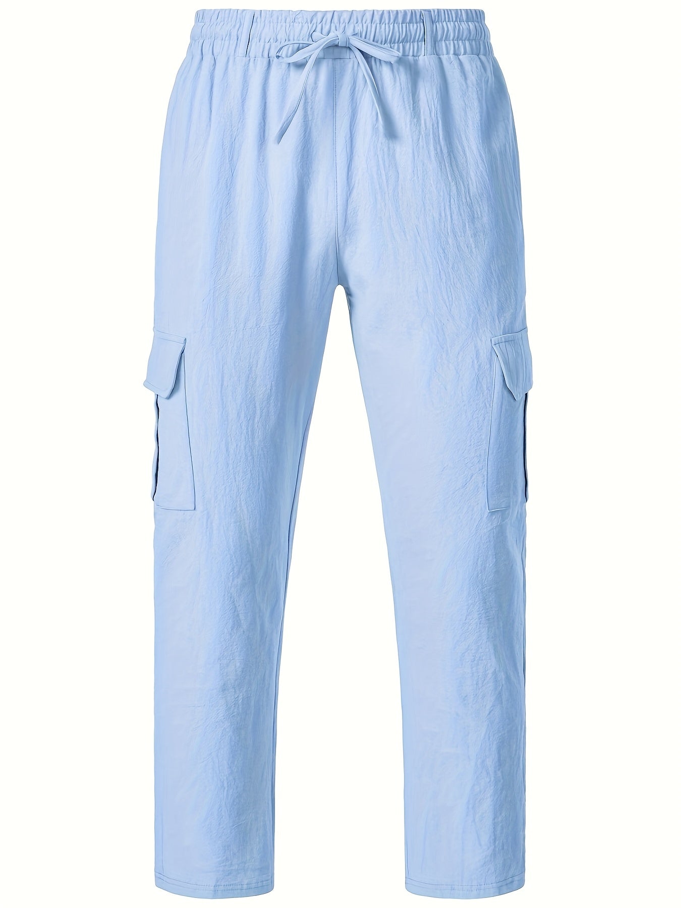 Herren Cargo-Loungehose mit weitem Bein und Kordelzug – Freizeit- und Strandstil