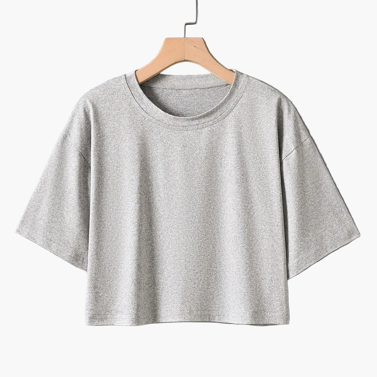 Damen Oversized Crop T-Shirt – Lockeres Basic für Alltag & Freizeit