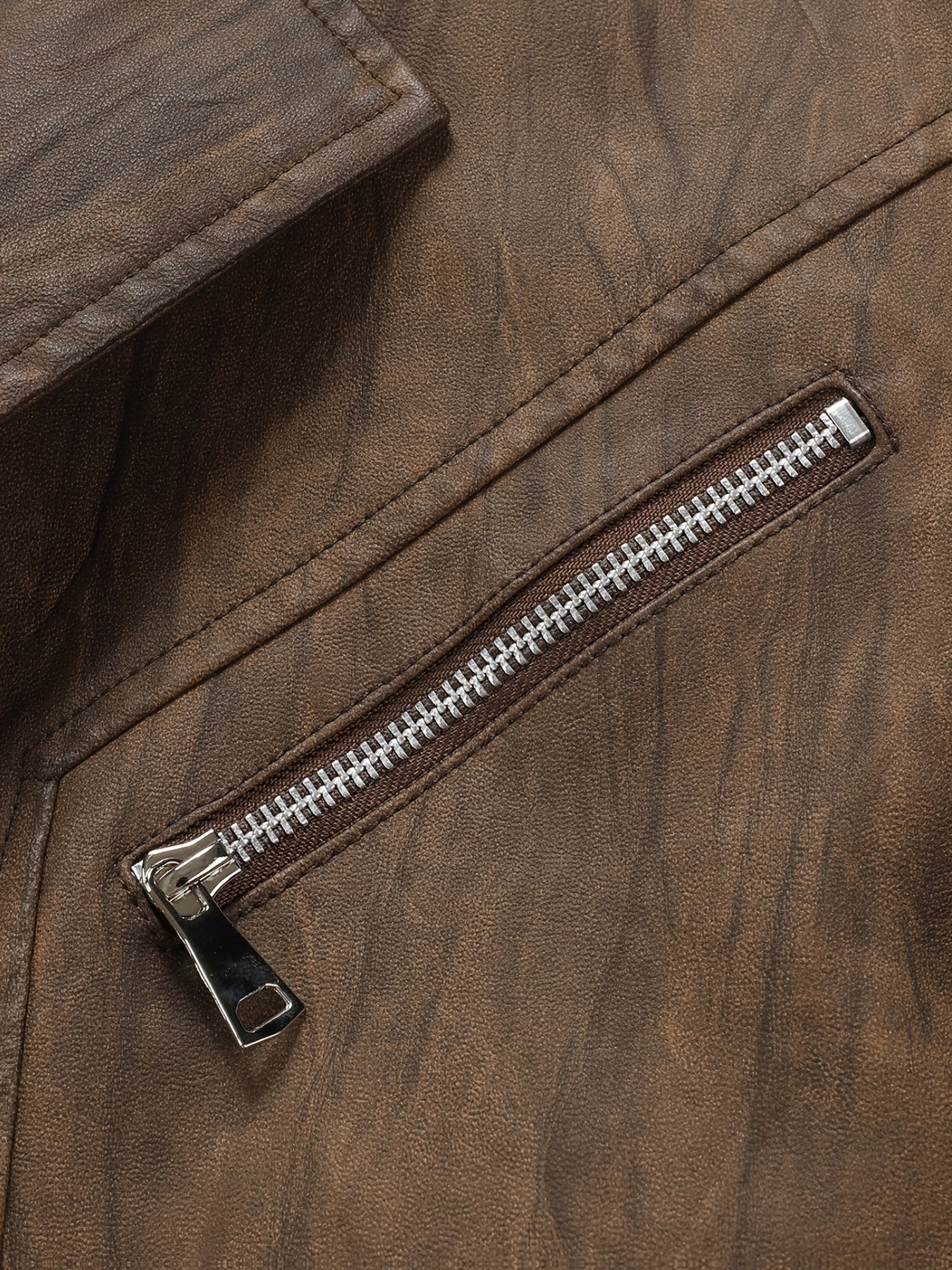 Herren Sakko Jacke mit Reißverschlussdetails und Knopfverschluss