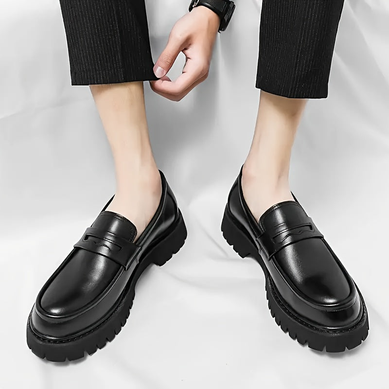 Herren Chunky Loafer – Modischer Business- und Freizeit-Slipper