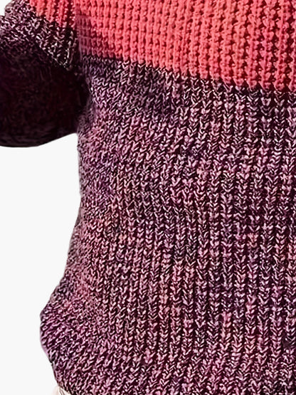 Herren Strickpullover mit Streifenmuster und Stehkragen – Stilvoller Freizeitpullover mit Zipper für Alltag und Büro