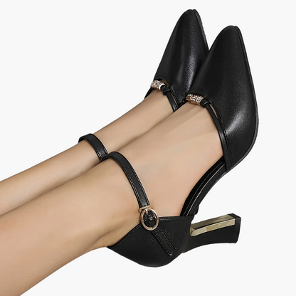 Damen Elegante Mary Jane Pumps mit Blockabsatz und Schnalle – Perfekt für Büro & festliche Anlässe