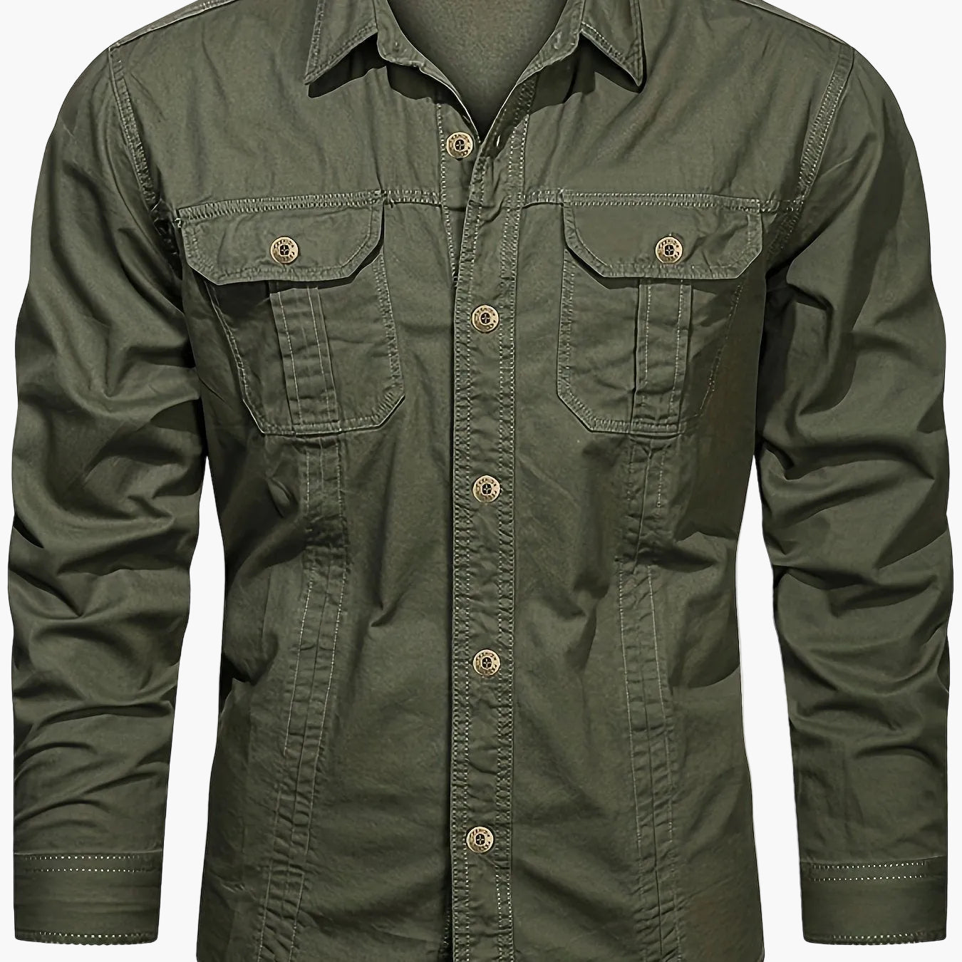 Herren Outdoor-Freizeithemd Langarm – Casual Style mit Brusttaschen, ideal für Abenteuer und Alltag