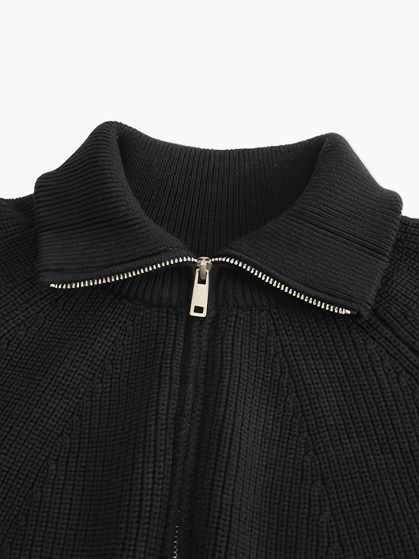 Herren Strickpullover mit Reißverschluss – Moderner Freizeitstil für Herbst und Winter