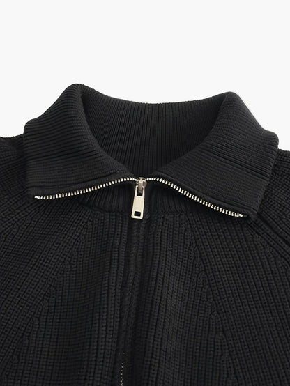 Herren Strickpullover mit Reißverschluss – Moderner Freizeitstil für Herbst und Winter