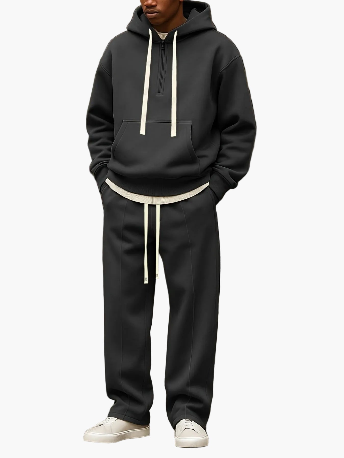 Herren Freizeit Hoodie Set – Lockerer Stil für Herbst und Winter, ideal für Alltag und Sport