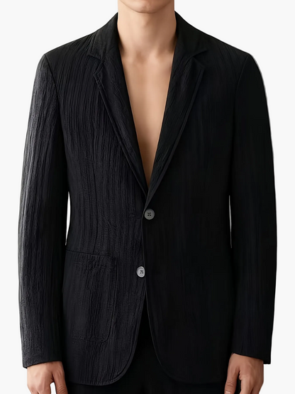 Herren Anzugjacke im modernen Streifen-Design – Eleganter Freizeit-Look für Frühling und Sommer