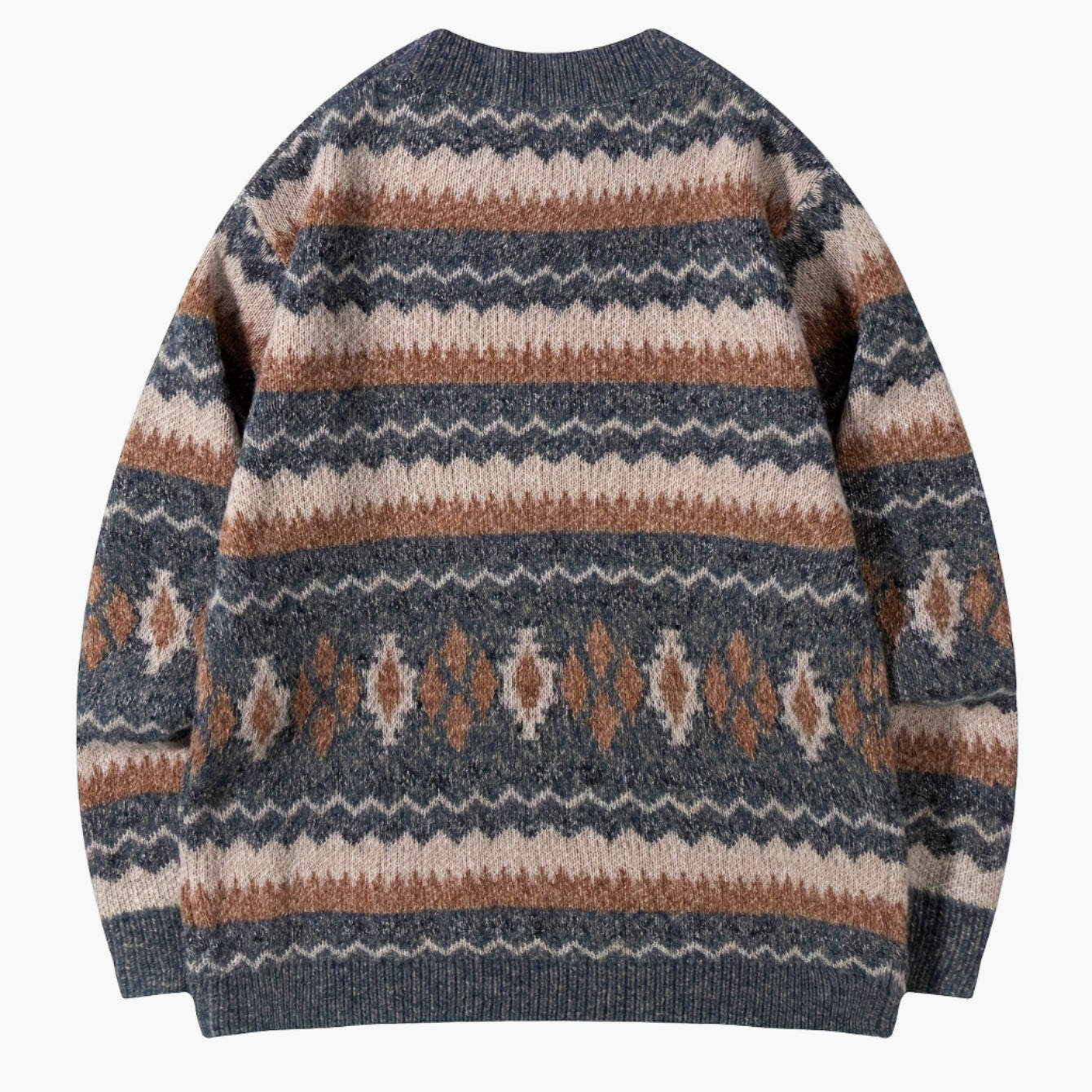 Herren Strickpullover im Retro Fair Isle Stil – Lässiger Winterpullover für Alltag & Freizeit
