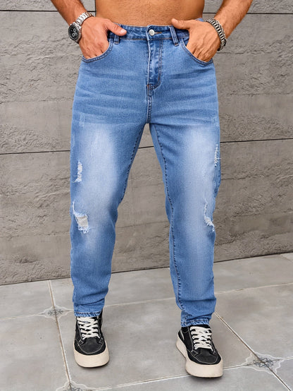 Herren Jeans im Streetstyle mit Destroyed-Details – Lässige Freizeithose für Alltag & Ausgehen