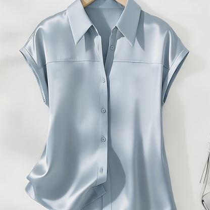 Damen Bluse mit Kragen und Knopfleiste – Eleganter, Zeitloser Stil für Büro und Freizeit