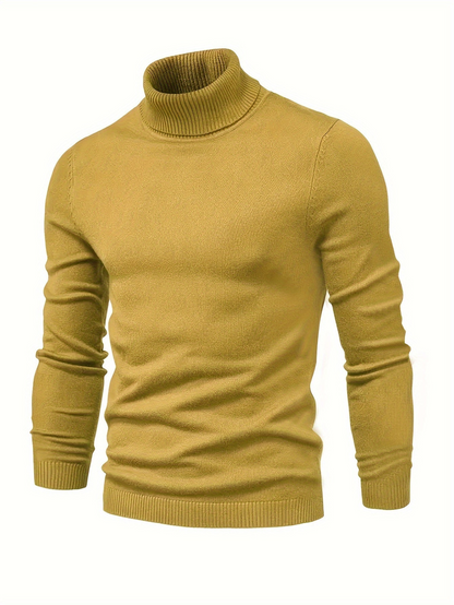 Herren Rollkragenpullover Slim Fit Modern Stil – Perfekt für Business und Freizeit