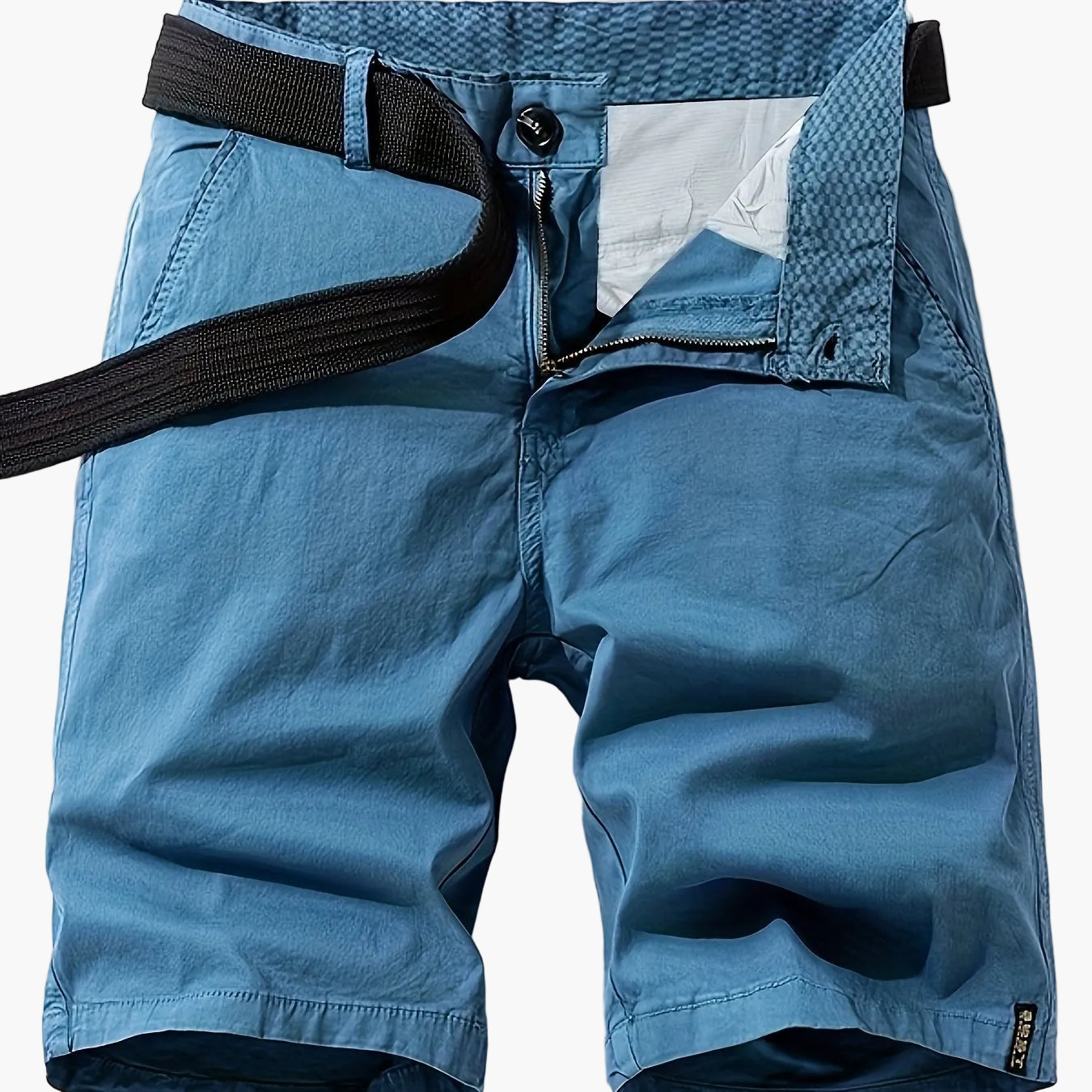 Herren Freizeit-Bermuda Shorts mit Gürtel – Klassischer Sommer-Look für Alltag und Outdoor