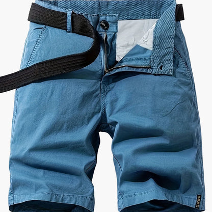 Herren Freizeit-Bermuda Shorts mit Gürtel – Klassischer Sommer-Look für Alltag und Outdoor