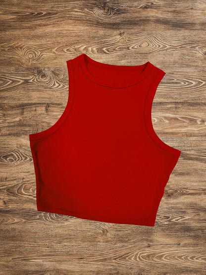 Damen Sommer-Outfit Set – Ärmelloses Top und Maxirock im tropischen Design, ideal für Urlaub und Freizeit