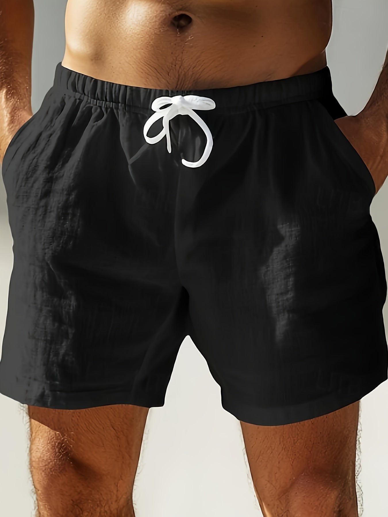 Herren Badeshorts mit Kordelzug – Bequeme Freizeithose für Strand & Sport