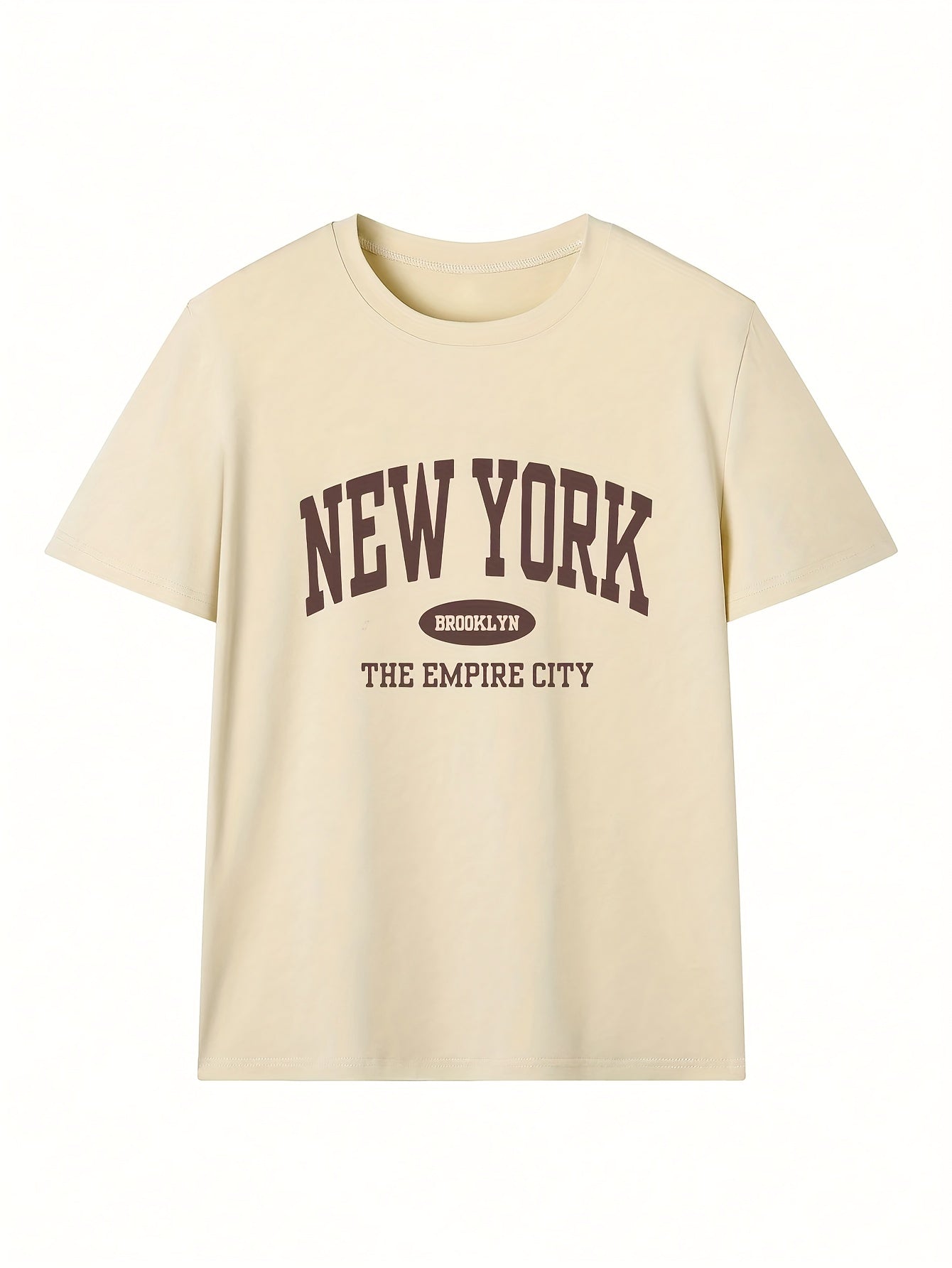 Damen Urban Streetwear T-Shirt mit New York Grafik und Collegestil – Freizeit & City-Look