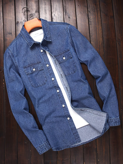 Herren Jeanshemd im lässigen Stil für Freizeit und Alltag