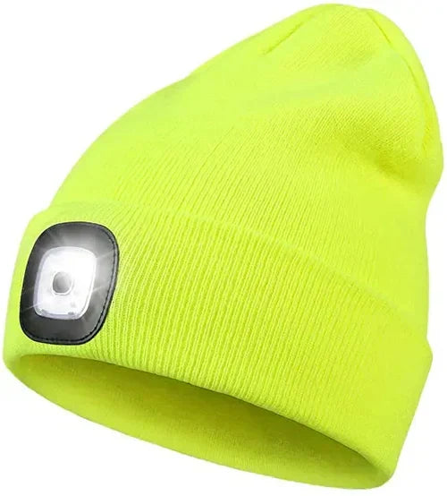 Strickmütze mit LED Licht – Leuchtende Beanie Mütze in verschiedenen Farben