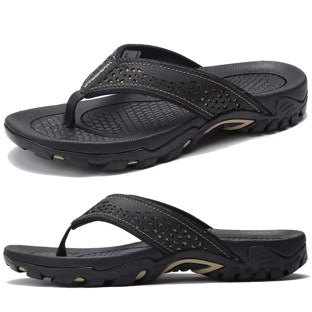 Herren Zehentrenner-Sandalen mit Fußgewölbestütze – Sportlich & Orthopädisch, Ideal für Alltag, Strand und Outdoor