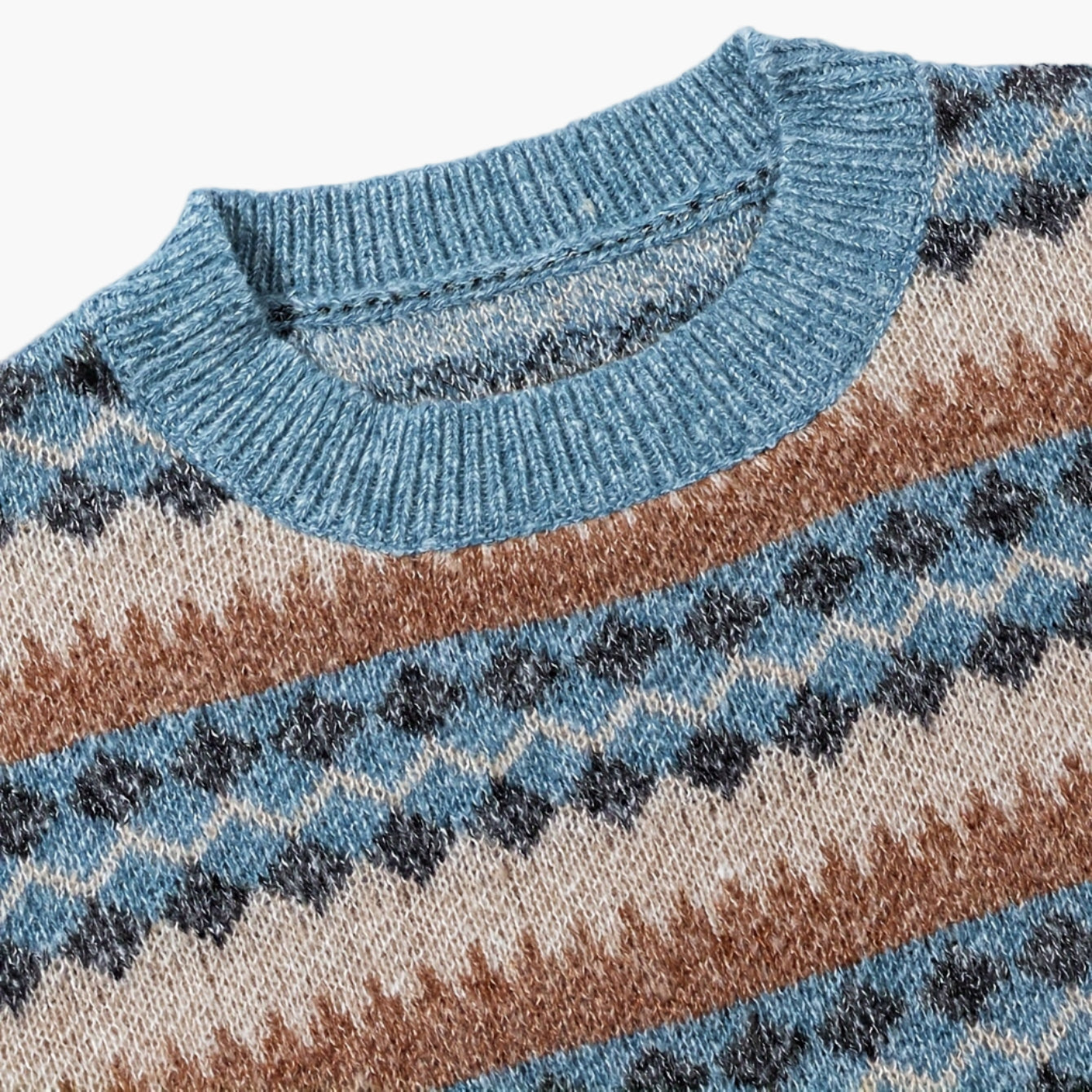 Herren Strickpullover im Retro Fair Isle Stil – Lässiger Winterpullover für Alltag & Freizeit