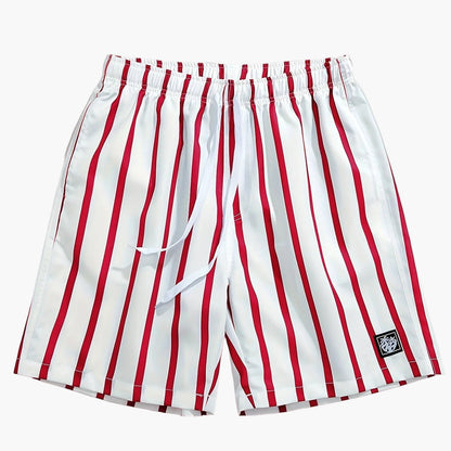 Herren Freizeit-Shorts mit Streifenmuster – Sportliche Sommer Bermuda für Alltag und Strand