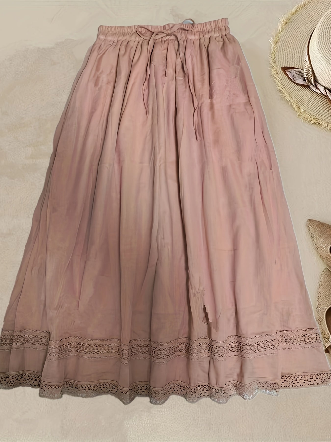 Damen Vintage Petticoat Unterrock mit Spitze – Eleganter Retro-Look für Kleider und Röcke