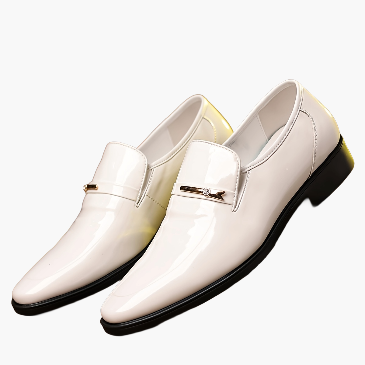 Herren Elegante Business Slipper – Klassische Lackschuhe für Büro & festliche Anlässe