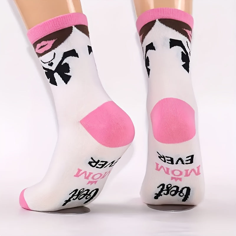 Damen Socken Best Mom Ever – Lustige Muttertags Geschenk Kuschelsocken für Frauen