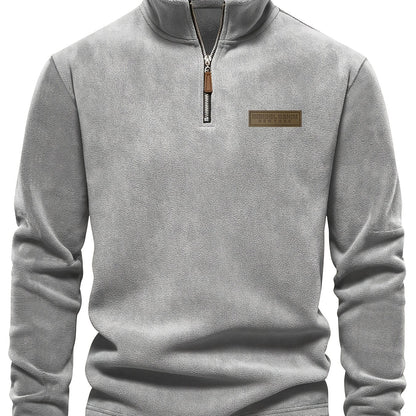 Herren Quarter-Zip Pullover – Moderner Freizeit-Look mit Stehkragen und Minimalistischem Design