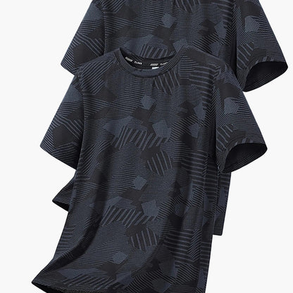 Herren Freizeit T-Shirt Set – Atmungsaktive Kurzarmshirts für Alltag und Sport