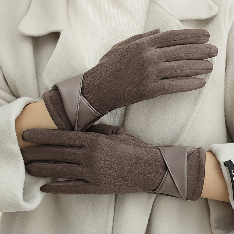 Damen Handschuhe mit Manschetten-Detail