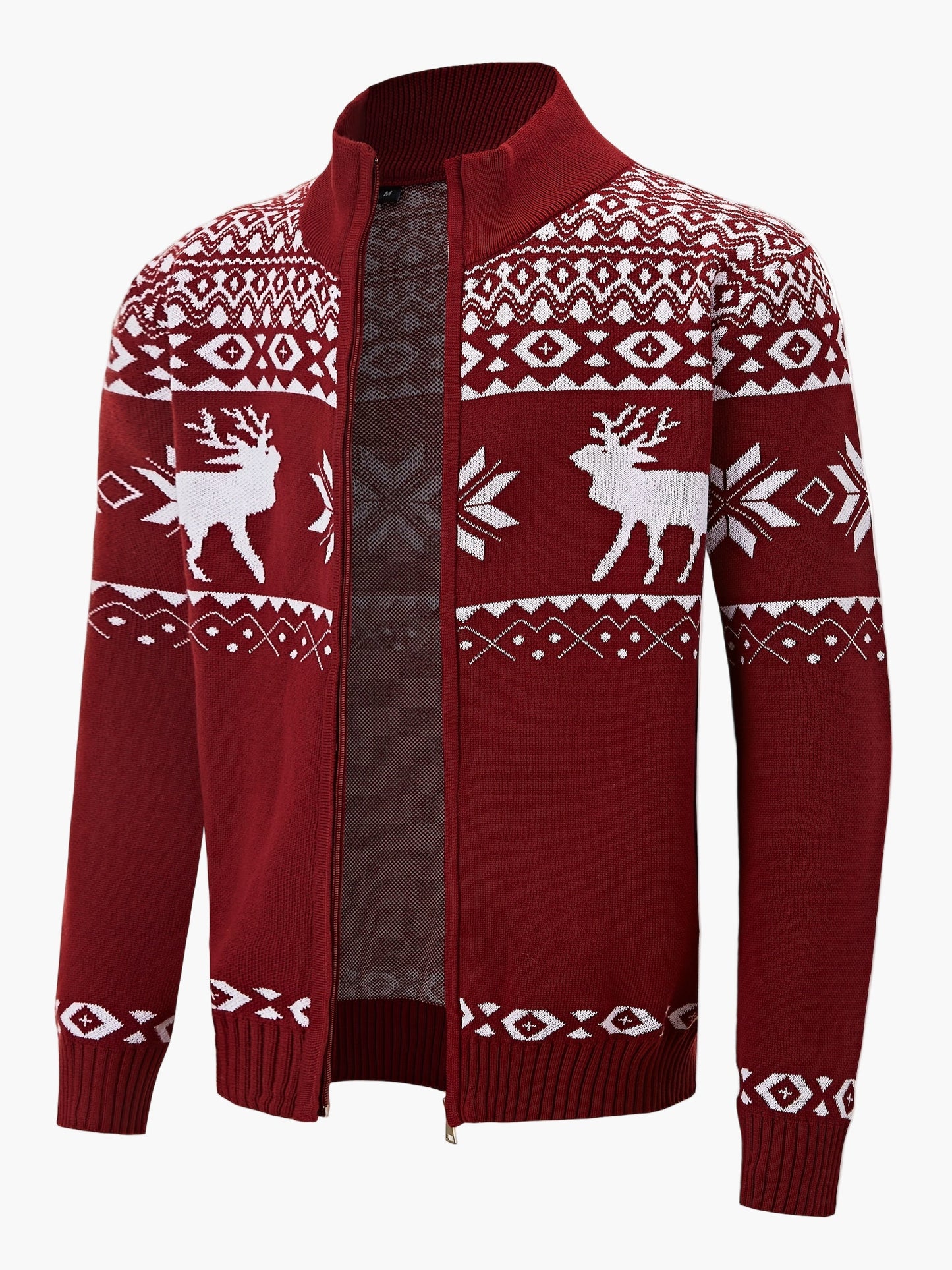 Herren Strickjacke mit Rentiermuster – Perfekt für Winter und festliche Anlässe