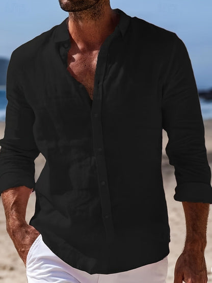 Herren Freizeithemd Leicht Sommer Strand Look – Lässiger Stil für entspannte Anlässe